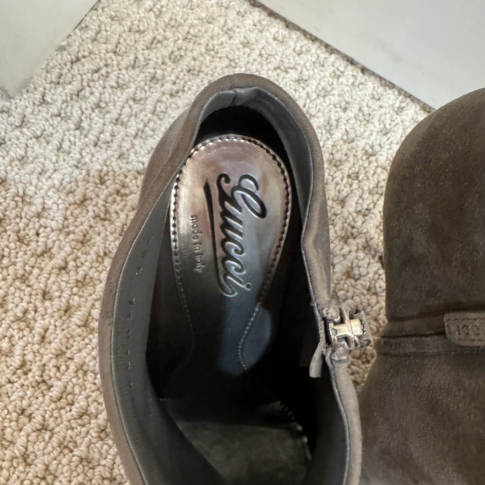 Gucci Charcoal Ankle Booties - Picture 2 of 6